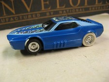 Tyco Vintage HO 1970 1990 Blue Silver Mustang Funny Car