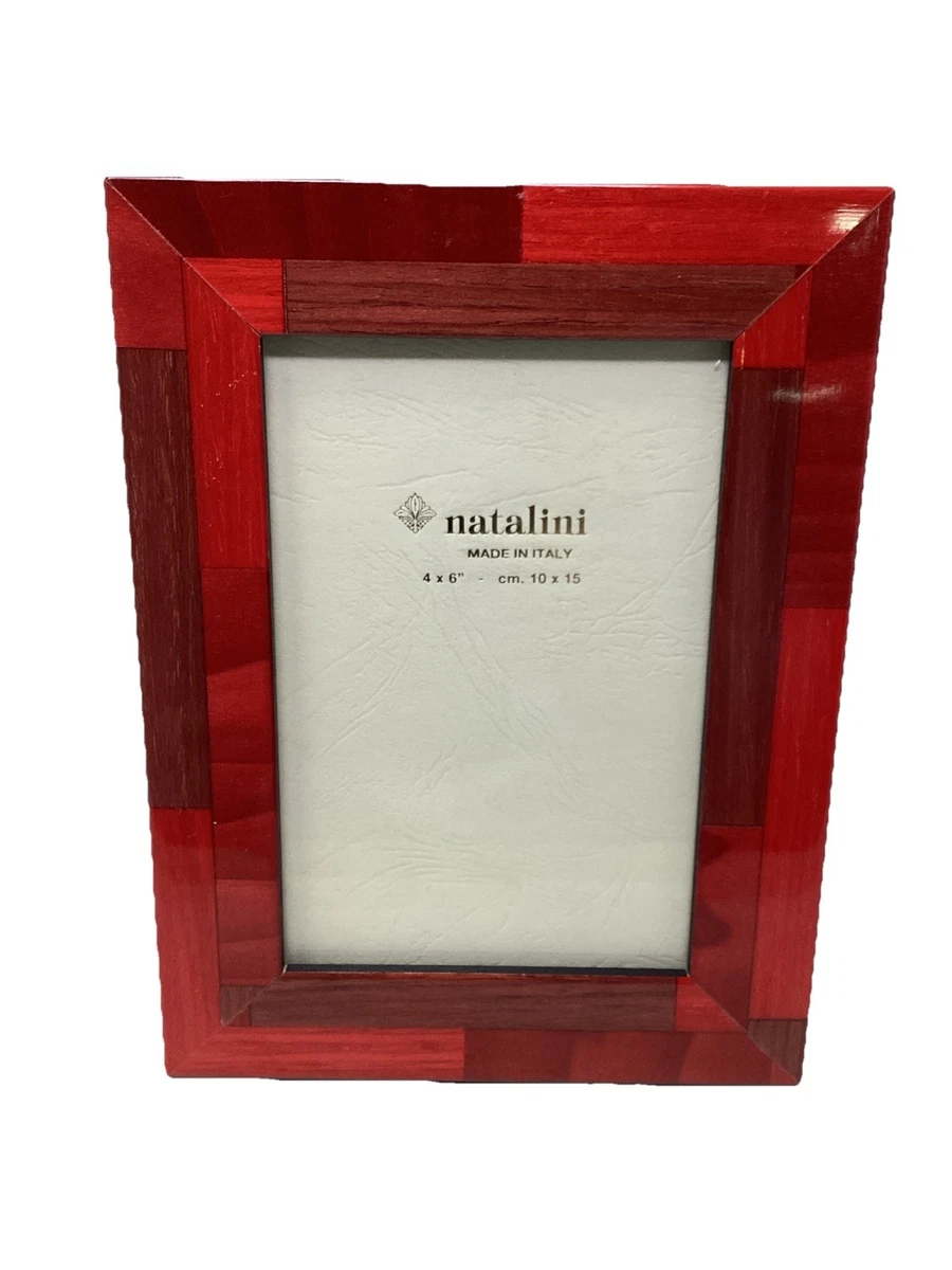 Cornice Natalini BIANTE In Legno Intarsiato – 10x15 Cm, Blu Scuro, Made In Italy - 3