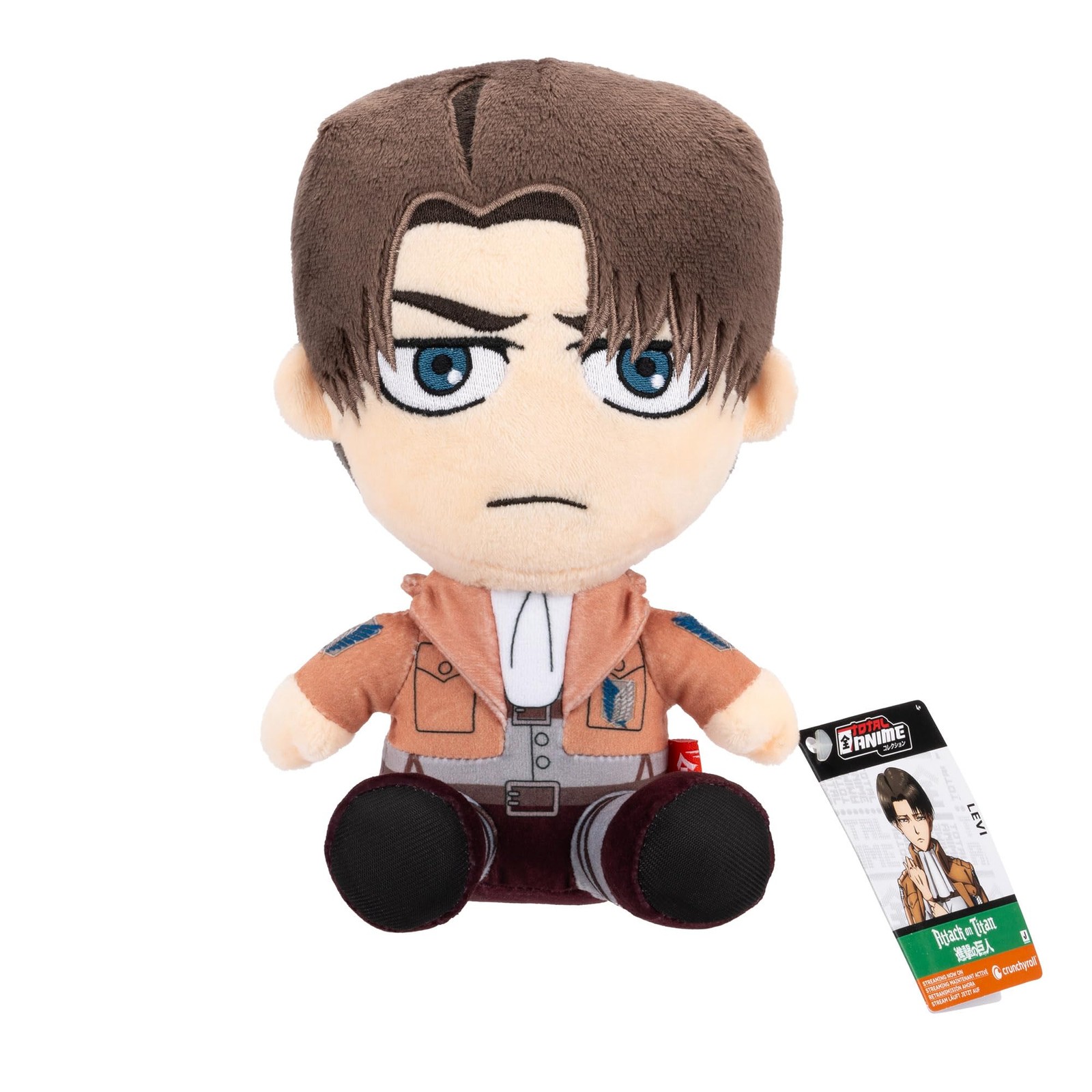 Total Anime Attack on Titan Levi - 8-дюймовый супер мягкий плюш с аутентичными деталями