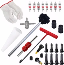 Valve Stem & Core Removal Replacement Tool Kit,Tire Valve Stem Installation Tool