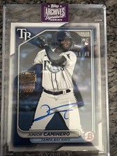 2025 Topps Archives Signature Series -Active Player Edition Junior Caminero /49 