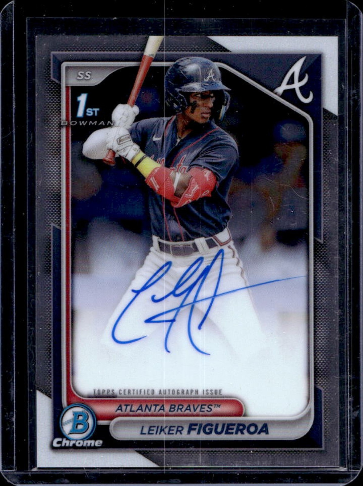 2024 Bowman Chrome Leiker Figueroa Auto 1st #CPA-LF Braves