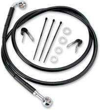 Drag Specialties Extended Stainless Steel Front Brake Line Kit 1741-2581