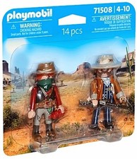 Playmobil 71508 Sheriff Bandido Duo Pack Western Oeste Roma Medieval History