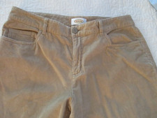 Talbots Straight Leg Stretch Corduroy Pants Women's Size 10 L Soft Warm Tan