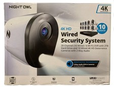 Night Owl 20 Channel, 16 Wired 4 Wi-Fi 4K DVR Security System w/ 2TB Hard Drive