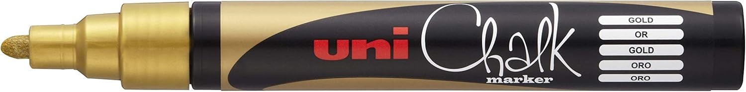 uni-ball 186210 Window and Chalk Marker UNI CHALK PWE-5M, 1.8-2.5 mm, Bullet Ti