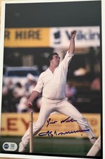Fred Trueman signed 12x8 Image C photo RACC Trusted Seller ACG CERT AG00874