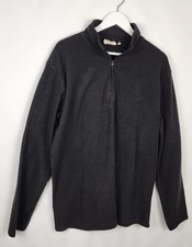 Mountain Warehouse Fleeces Mens Extra Large Black 1/4 Zip Outdoor Jumper TG