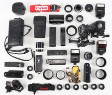 Lote de accesorios para cámaras de enfoque manual marca Canon y de terceros