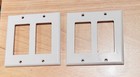 2 Dual Double 2-Gang Leviton Decora Unbreakable Nylon Wallplate White Ships Free — photo 1