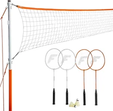 Franklin Sports Badminton Net Sets - Outdoor Backyard + Beach Badminton Net + Eq