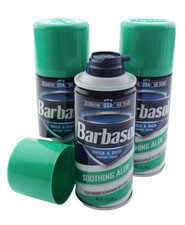 3 PACK: Barbasol THICK & RICH - SOOTHING ALOE Shaving Cream - 7 oz. ea.