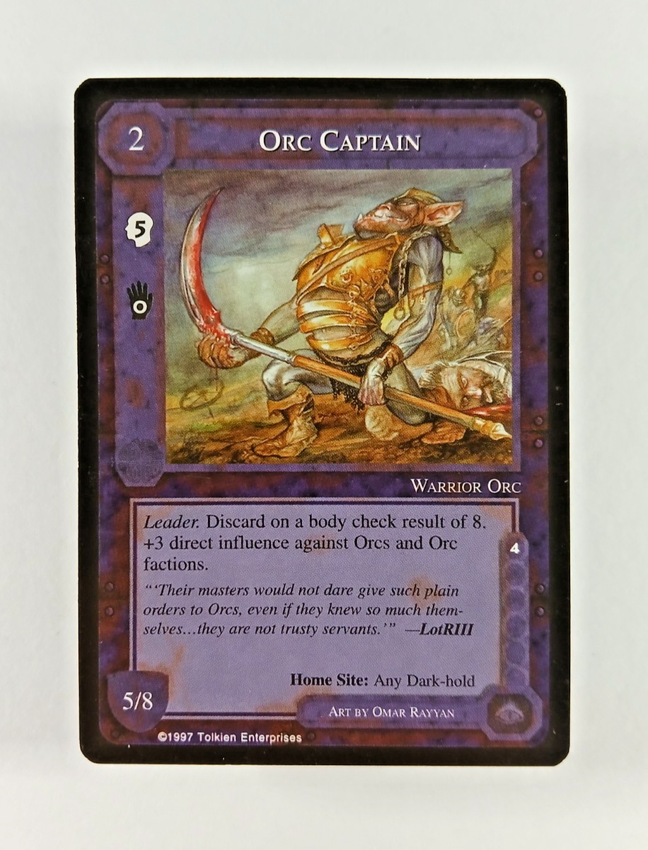 Orc Captain - Middle Earth CCG card (1997 ICE) MECCG Lidless Eye