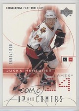 2001 Upper Deck Challenge for the Cup Up and Comers /1000 Jukka Hentunen #98 d4y