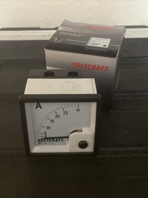 Ampere Meter  Voltcraft AM-72x72/25A Dreheisen-Messwerk