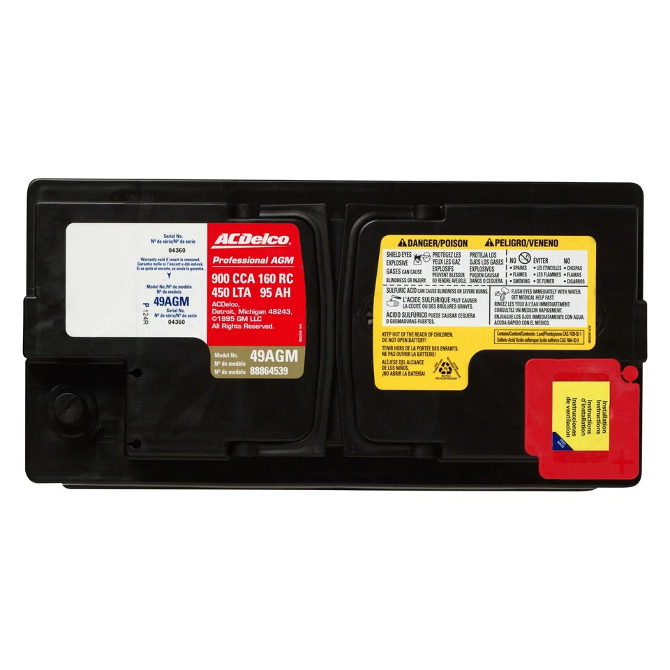 For Audi A6 2006-2014 ACDelco 49AGM Professional AGM BCI Group 49 Battery - Image 4 of 4