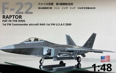 Gebaut & bemalt Hasegawa 1:48 USAF F-22 Raptor The 94th Fighter Squadron F/S