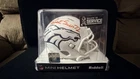 DENVER BRONCOS PATRICK SURTAIN II SIGNED 2024 SNOWCAPPED MINI HELMET BECKETT