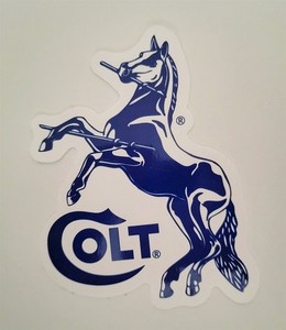 Colt Firearms Horse Decal Sticker Military