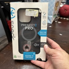 Speck Presidio2 Pro MagSafe with ClickLock Case for Apple iPhone 15 Pro Max -...