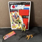 LAW & ORDER G.I. JOE VINTAGE ACTION FIGURE MP K9 1:18 3.75 UNCUT CARD COMPLETE