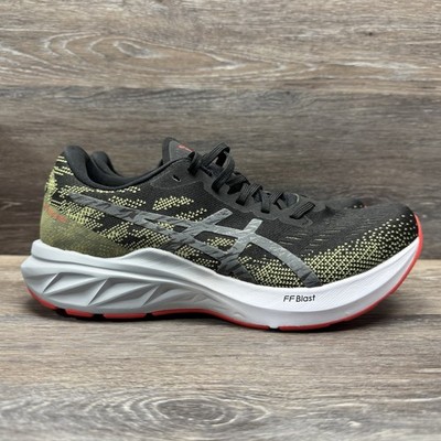 ASICS DynaBlast FF Shoes Men Size 7.5 black Green Running sneakers mesh lace up