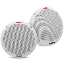 Pyle 6.5 Inch Dual Marine Speakers - 2 Way Waterproof and Weather Resistant O...