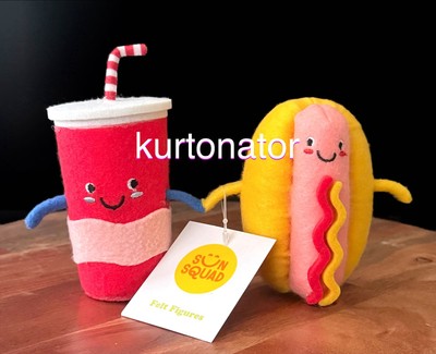 Sun Squad Target HOT DOG & SODA Felt Duo NEW Summer 2025
