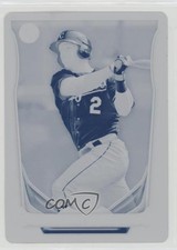 2014 Bowman Draft Top Prospects Printing Plate Cyan 1/1 Hunter Dozier #TP-46 fm0