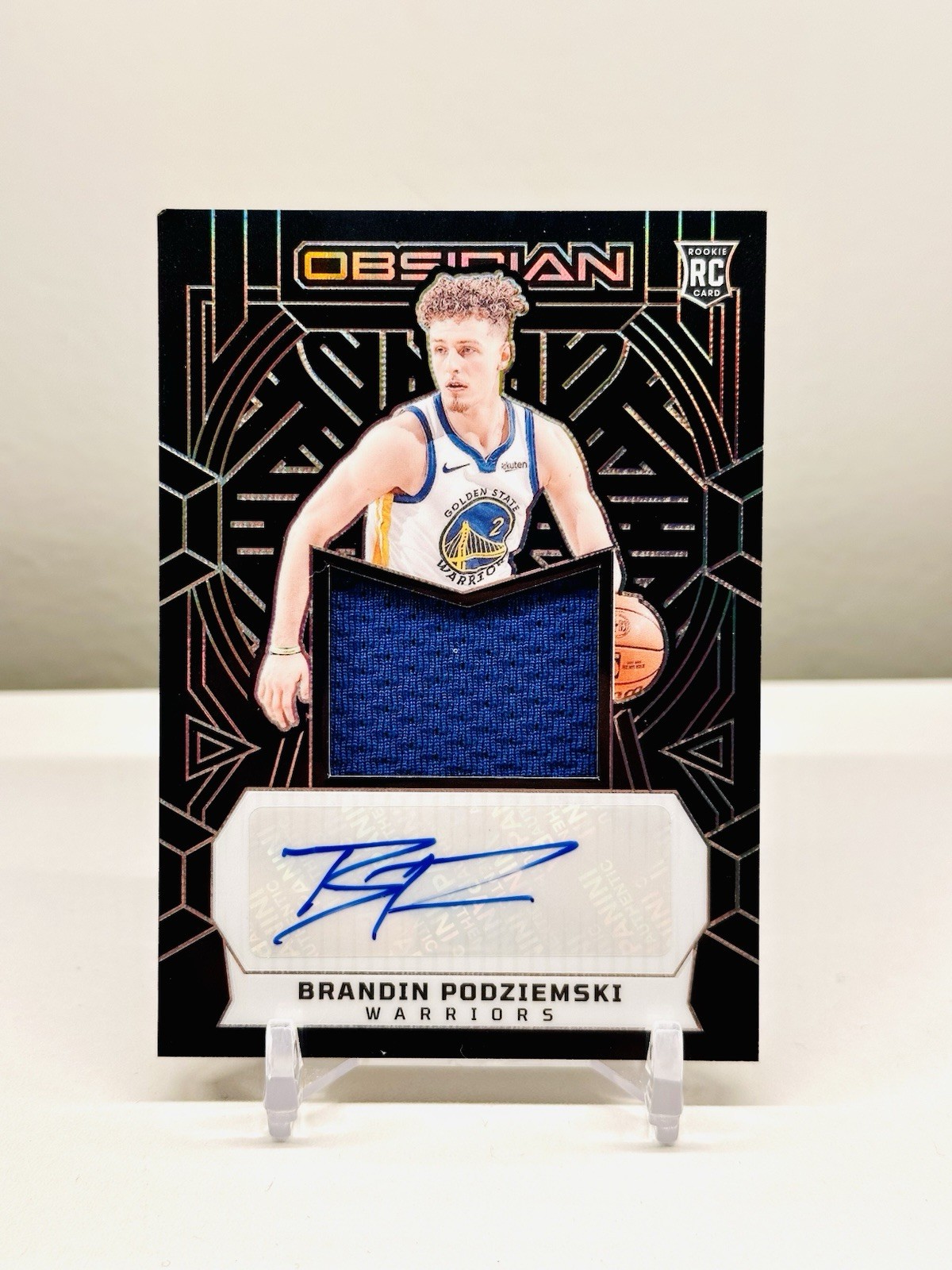 2023-24 Panini Obsidian - Brandin Podziemski #223 RPA RC Patch Auto /99
