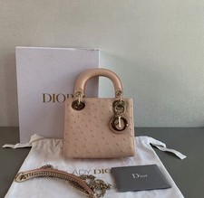 Dior Lady Ostrich Mini Bag