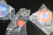 3 Union 76 Gas Station Keychains NOS