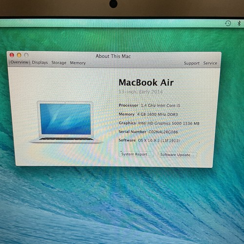 Apple MacBook Air 2014 Core I5-4260u 1.4ghz 4gb RAM 128gb SSD 13" 123 Cicli Ct. - Foto 4 di 20