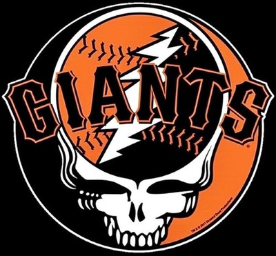   GRATEFUL DEAD San Francisco Giants Stealie Sticker *NEW* Measures 3'' x 3''   