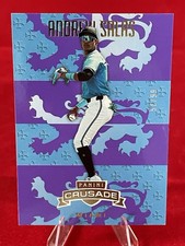 Andrew Salas 2025 Panini Crusade Baseball Purple /99 #198 Miami Marlins Prospect