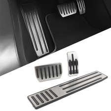 3pcs For Tesla Model Sx Non-slip Aluminum Accelerator Brake Foot Rest Pedal Pad