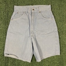 Vintage 70s Penneys Blue Shorts Womens Size 26W Talon Zipper