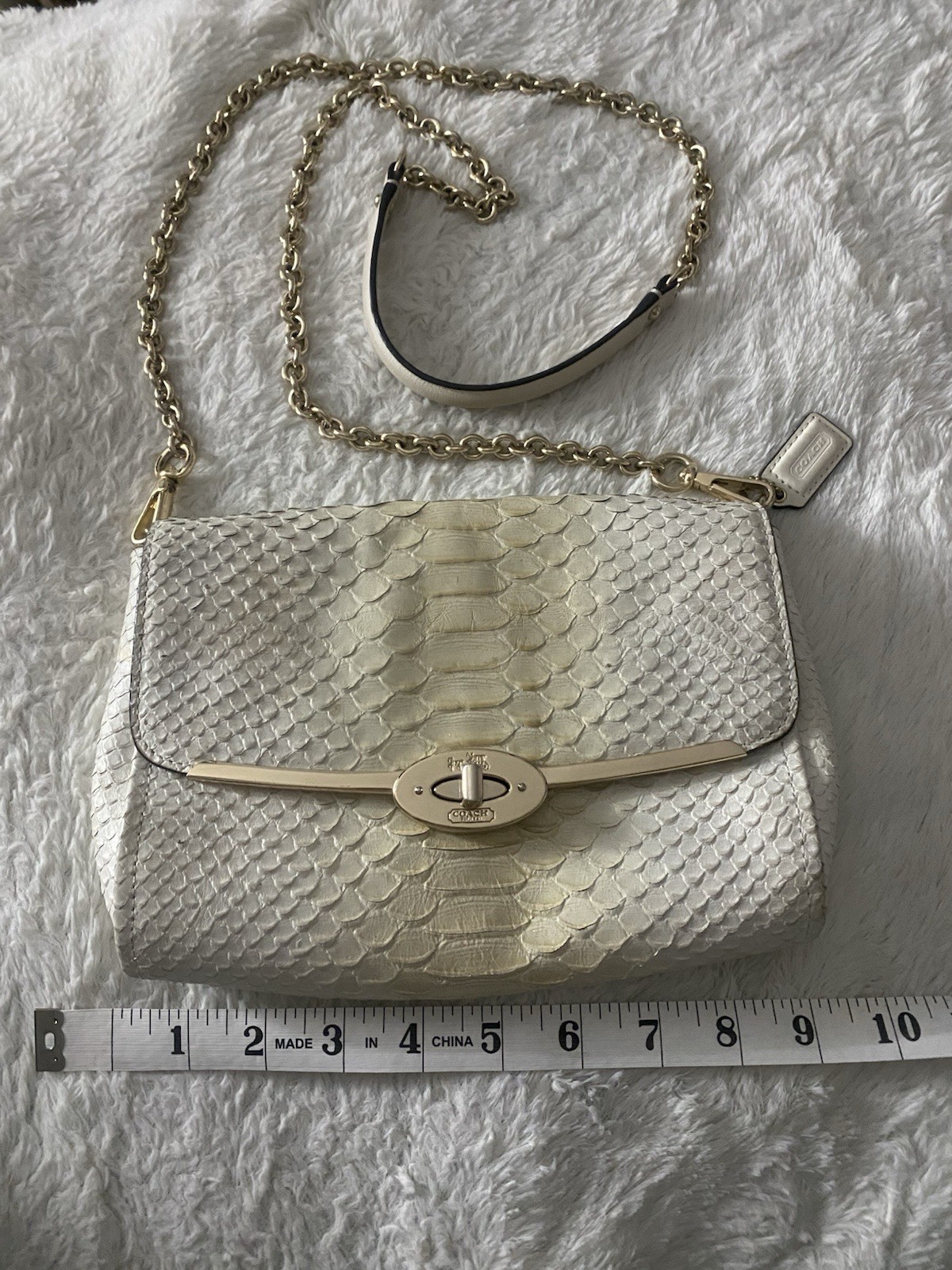 Coach Madison Limited Edition Python Embossed Sho… - image 2