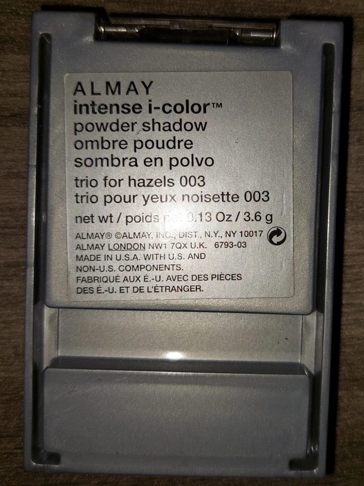 Almay Intenso i-color 001 Trío para Sombra de Ojos Browns Hazel's Raro ***LEER Foto 2 de 3
