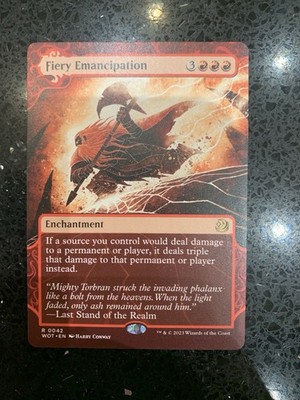 1x SHOWCASE FIERY EMANZIPATION - Commander - MTG - Magic the Gathering
