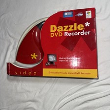 Pinnacle Dazzle DVD Recorder USB Video Capture Software with Installation CDs
