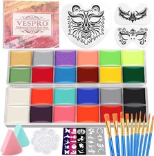 Face Painting Kit For Kids Party,22 Colors Face Paint Kit Includes Paint Tray,Sp