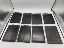Lot of 8 Ansco / Fidelity / Lisco / Eastko 5x7 Wood Cut Film Holders READ 