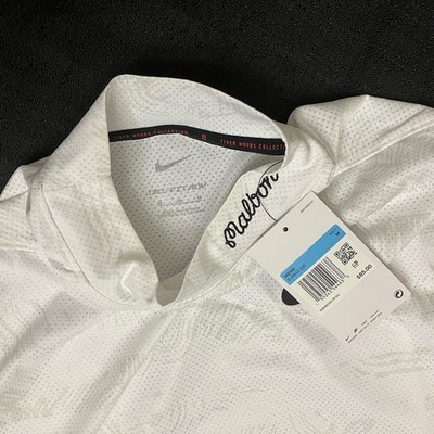 Nike Golf Tiger Woods TW ADV x Malbon Mock Polo DJ6842 100 White