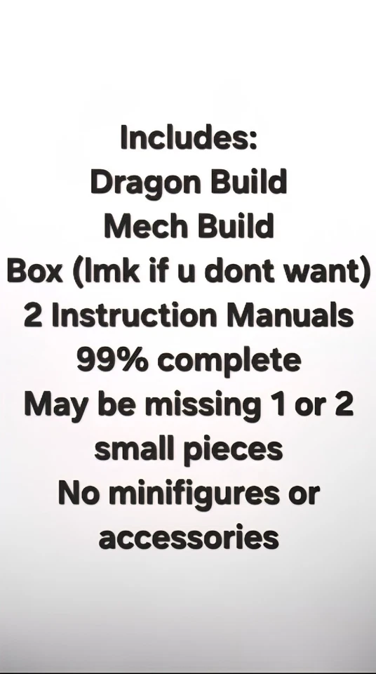 Lego Ninjago Rogues Mech Dragon Rider 71843 CONSTRUYE SOLO 99% COMPLETO SIN MINIFIGURAS Foto 3 de 4