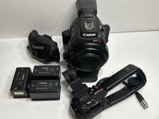 Canon EOS C100 Mark II Professional Cinema Camera Body Only W/ Extra Batteries