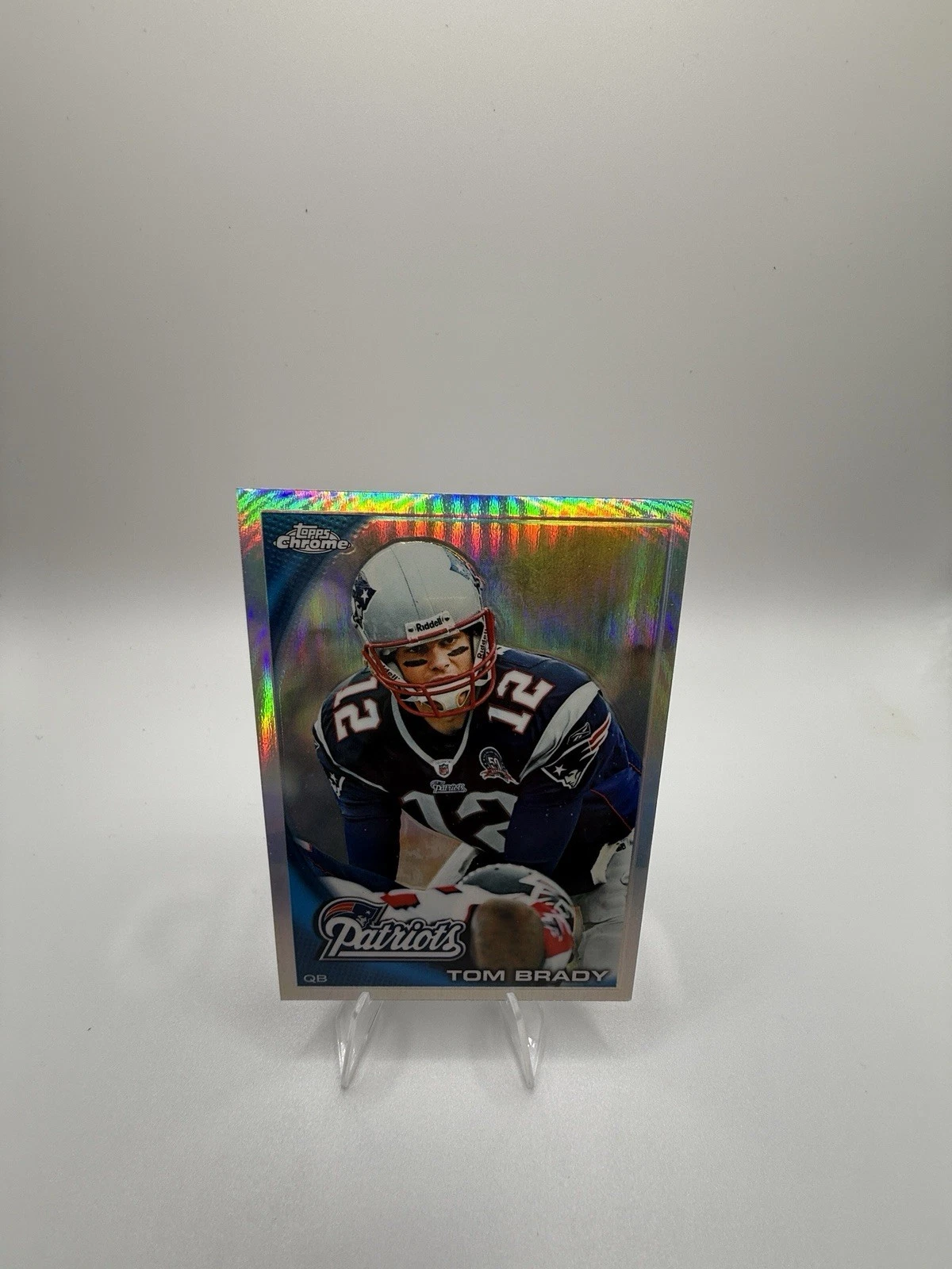 Tom Brady - New England Patriots / 2010 Topps Chrome Refractor GOAT Patriots