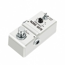 Ultra-compact noise gate pedal for guitars and bass