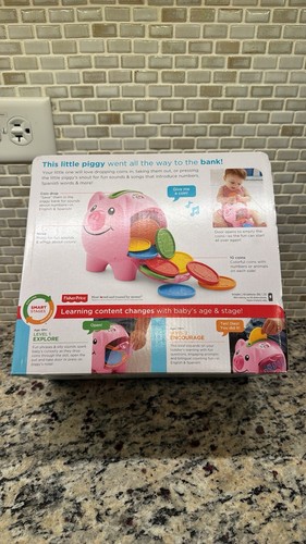 New Fisher-Price Laugh & Learn: Learning Piggy Bank Light Pink - Picture 3 of 3